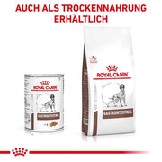 Royal Canin Veterinary Gastrointestinal Mousse | 12 x 400 g | Mangime dietetico completo per cani adulti | Per il supporto dei disturbi acuti dell'assorbimento intestinale.